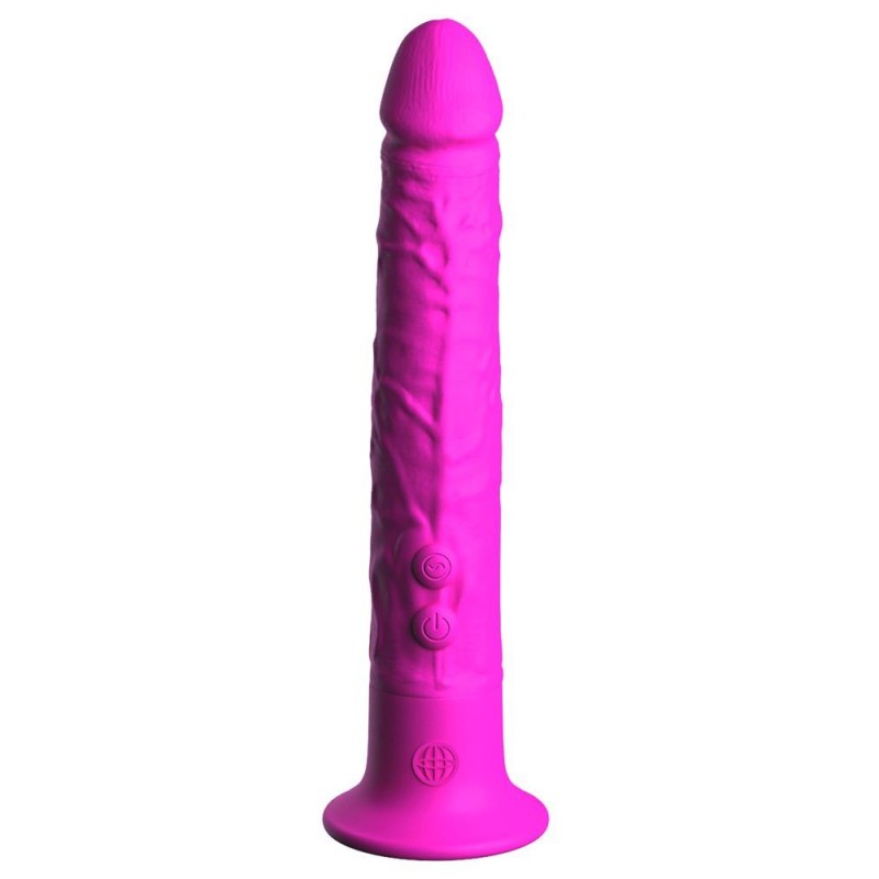 Długie dildo z grubą końcówką i przyssawką 19 cm